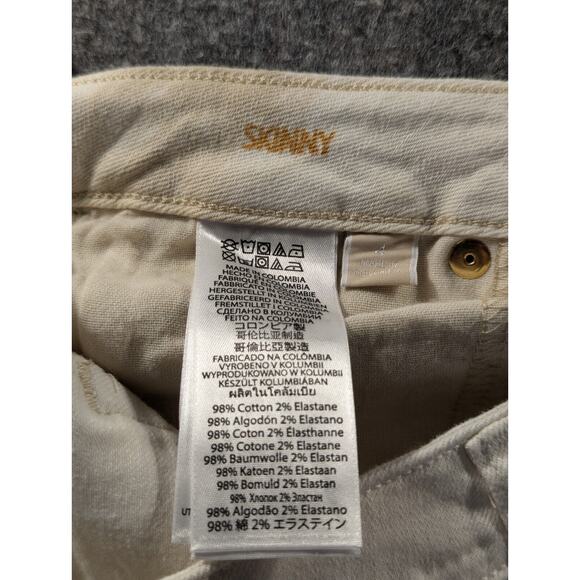 Michael Kors Jeans Women's 4 White New w/ Tags Marble Stretch Cotton - Picture 10 of 12